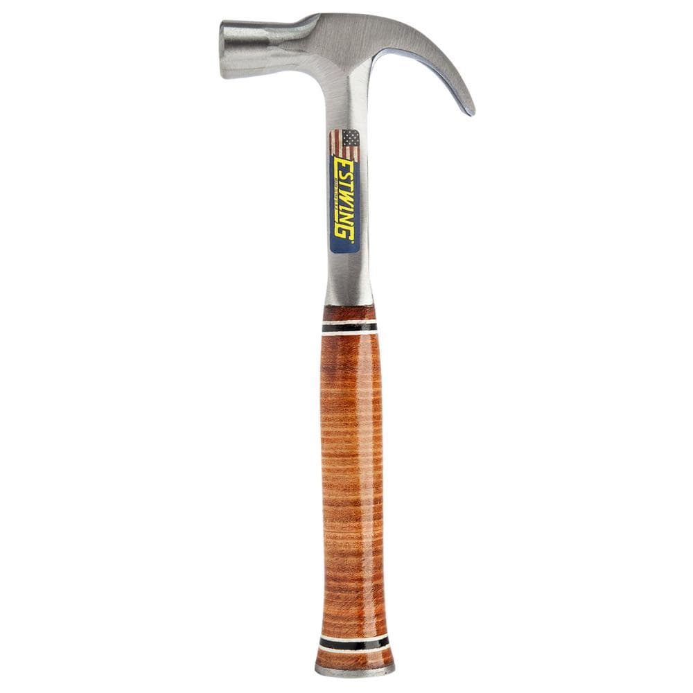 Estwing E24C Curved Claw English Pattern Hammer With Leather Grip 24Oz/672G Pk 1 23522