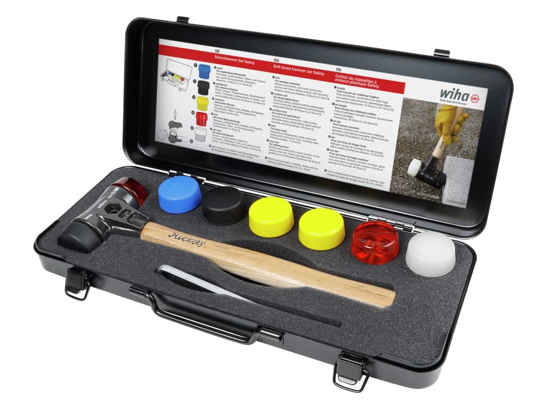 Wiha Assorted Hammer Face Set, 9 Piece 44008