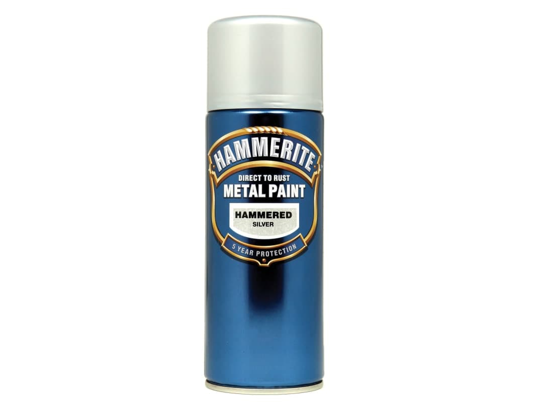 Hammerite Hammered Finish Aerosol Silver 400ml 5084783