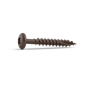 Durapost Pan Head Timber Screws - 4mm x 40mm Sepia Brown - Pack Of 200