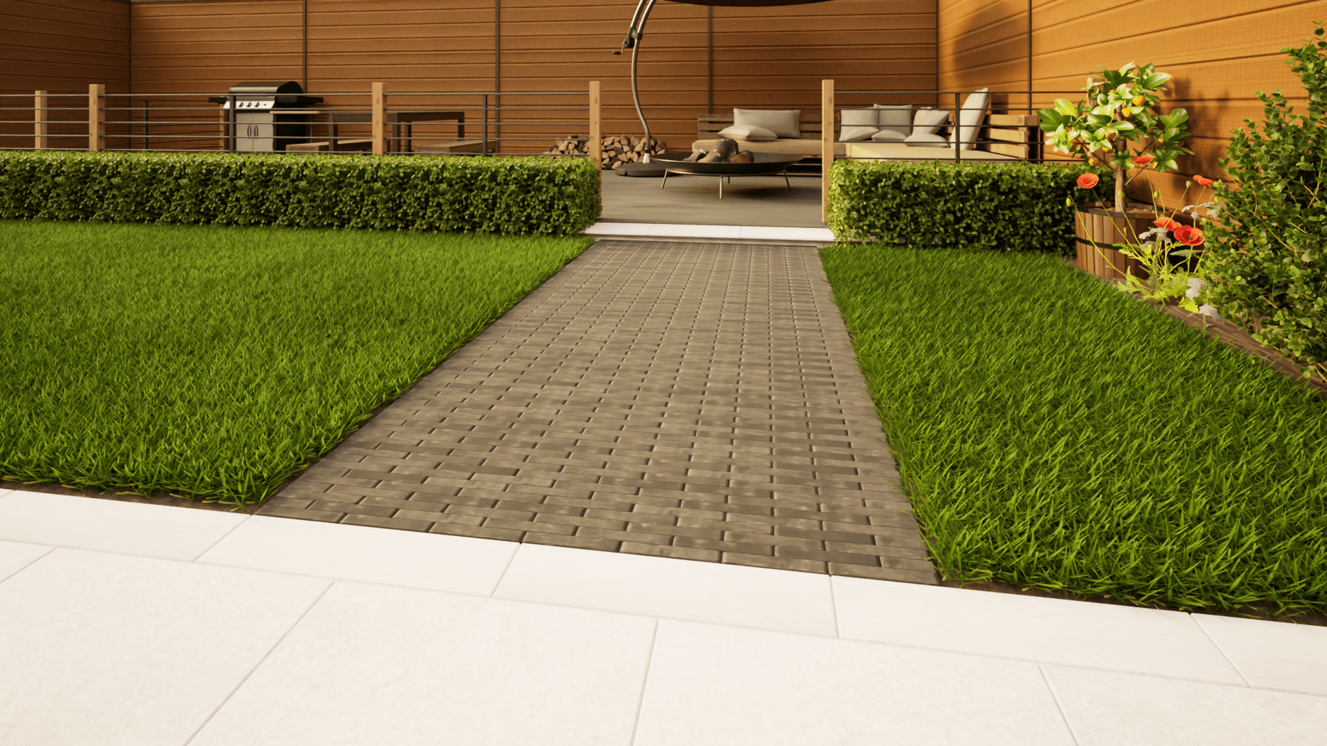 Clay Paving - 204mm x 50mm x 60mm Moderna