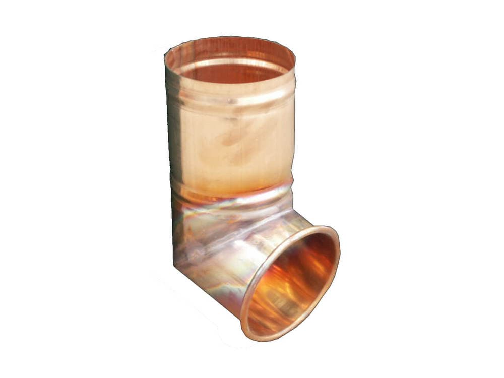 Copper Large Round Downpipe Shoe - 100mm