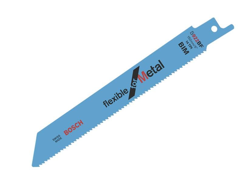 Bosch Powertool Accessories 2608656027 S 922 Bf Flexible For Metal Reciprocating Saw Blade 150Mm 14 Tpi P(Pack 100)