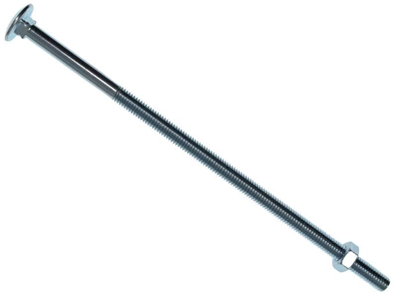 Metalmate® MEMCSX08200 Cup Square Hex Bolt & Nut Zp M8 X 200Mm Box 10