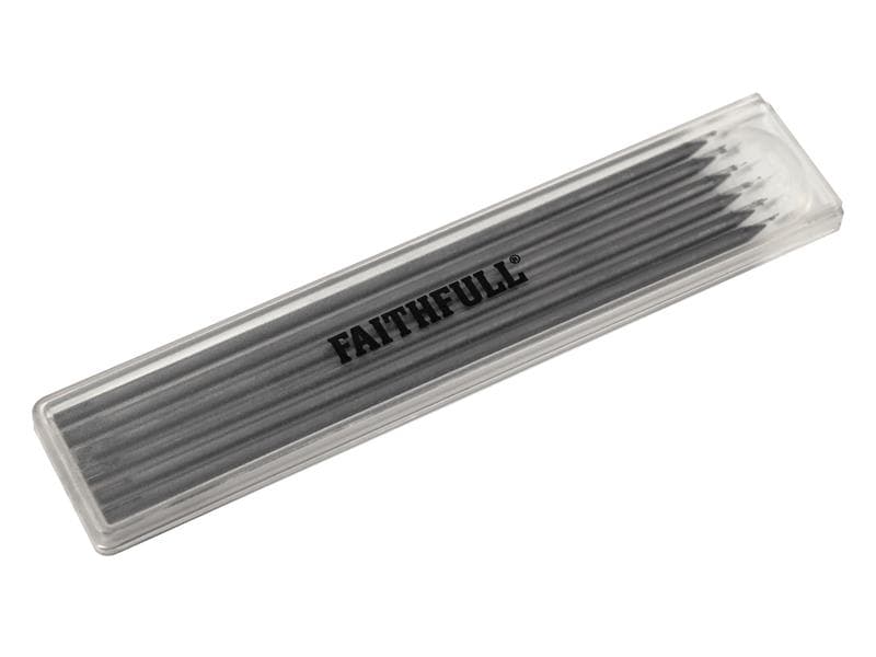 Faithfull EBPL62205 Black Pencil Marking Refill Pack 6 Piece