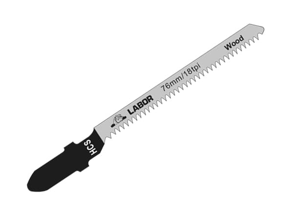 Labor Hcs Jig Saw Blades - Wood | 76Mm | Per 5 LABZBJ01000