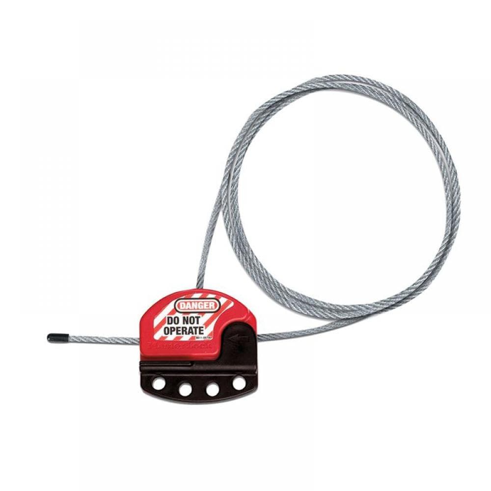 Master Lock S806 Four Padlock Lockout Hasp With Adjustable Cable 1.8M