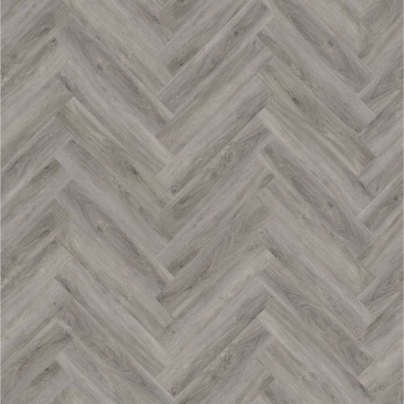 Guardian Click Vinyl Flooring Tiles - 625mm x 125mm Concord Ash Herringbone - Pack of 20