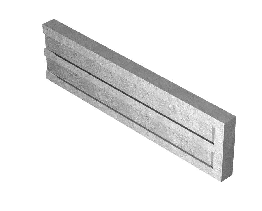 Supreme Concrete Recessed Gravel Board 50mm x 150mm x 1830mm GBR150