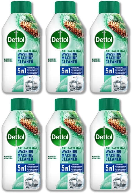 6 x Dettol Washing Machine Cleaner - 250ML
