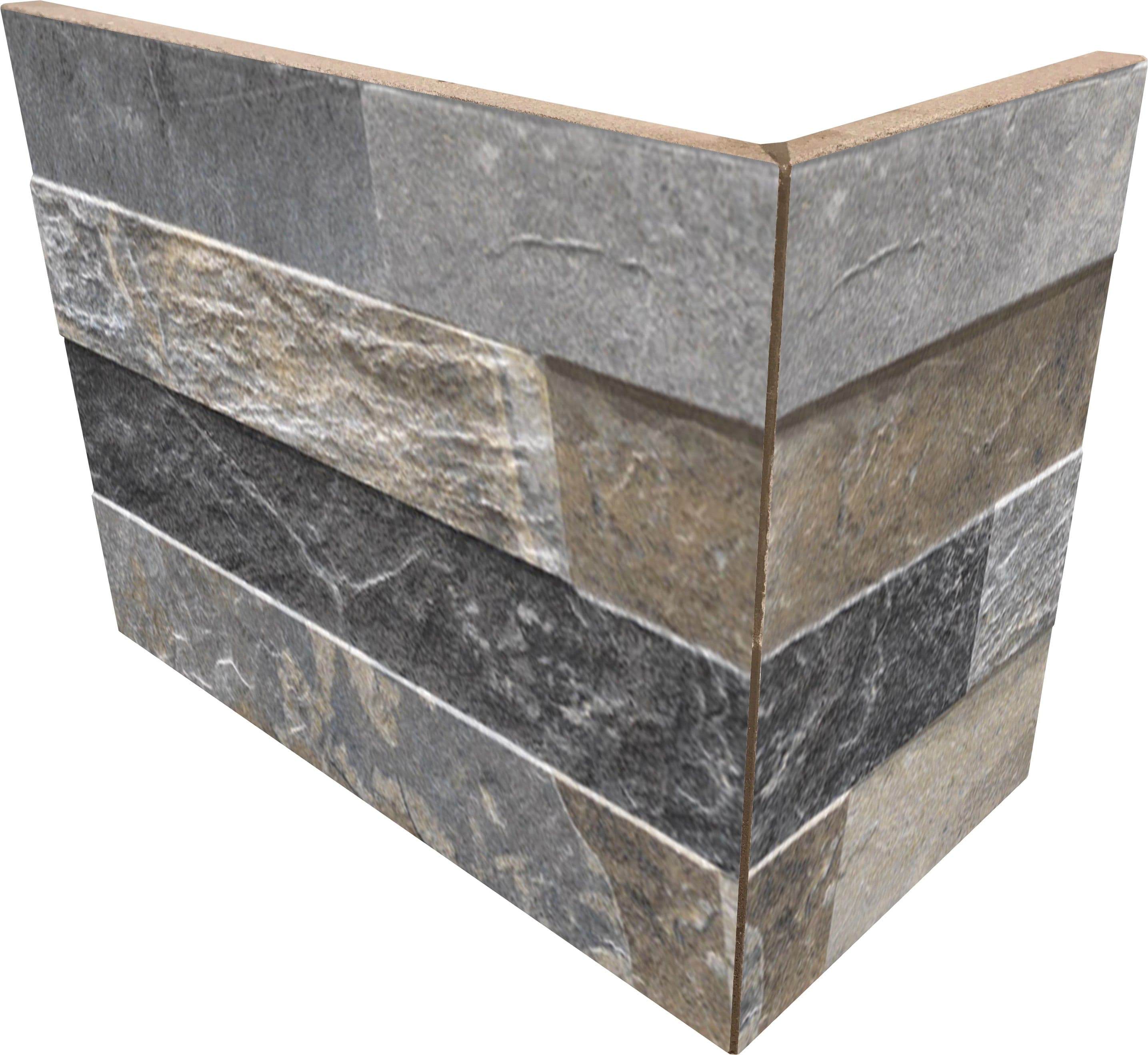 Cube Multicolour External Angle Splitface Effect Porcelain Cladding