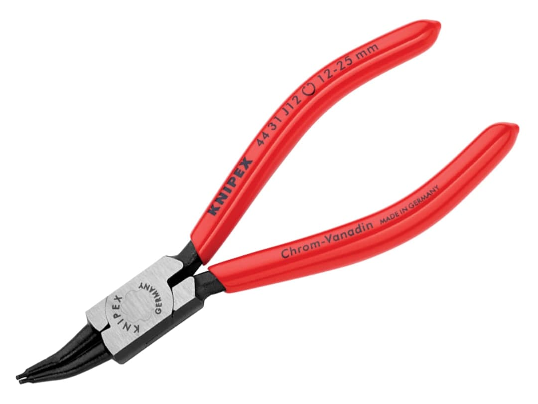 Knipex 44 31 J12 Circlip Pliers Internal 45° Bent Tip 12-25mm 44 31 J12