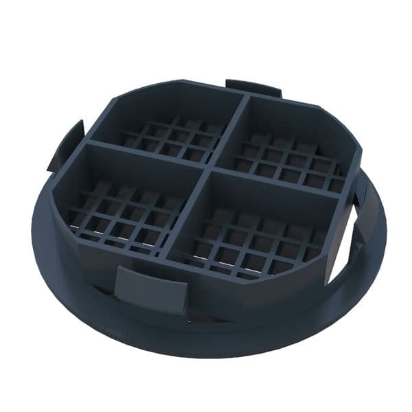 Circular Soffit Vent - Anthracite Grey Smooth