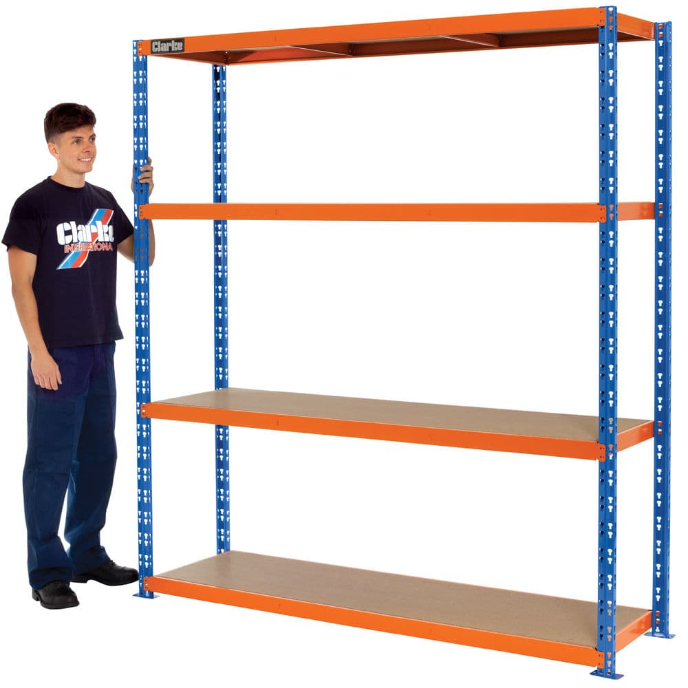 Clarke 6600726 Csr4550/50Bo 550 Heavy Duty Boltless Shelving (Blue & Orange)