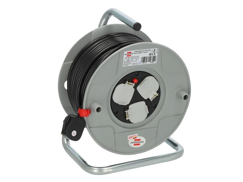 Brennenstuhl 1098413001 Ak 260 Cable Reel 240V 13A 3-Socket 50M