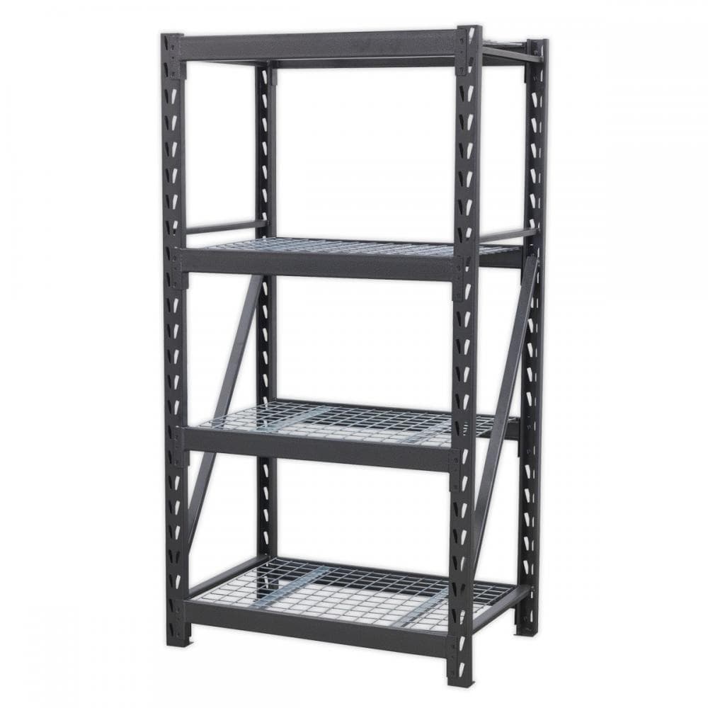 Sealey AP6372 Heavy-Duty Racking Unit With 4 Mesh Shelves 640Kg Capacity Per Level 978Mm