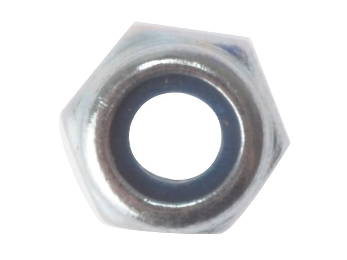 Fixings & Fasteners Hexagonal Nylon Locking Nuts | M3 | Zinc Plated | Box 1000 NYLOC3