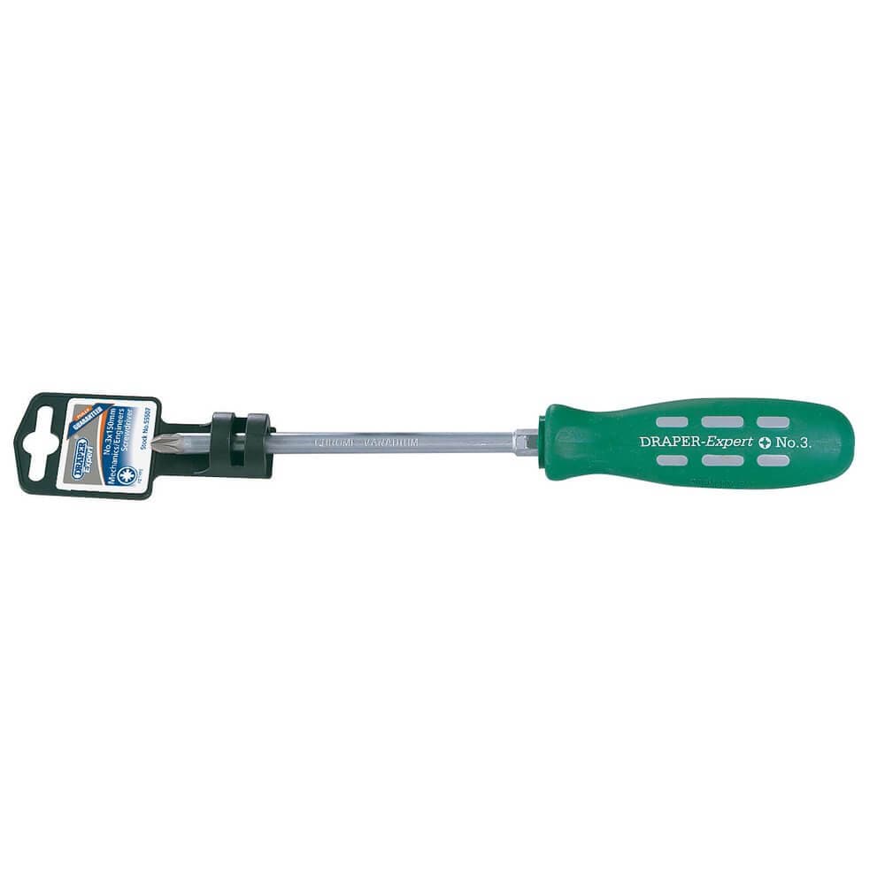 Draper Expert 55507 Pz Type Mechanicfts Screwdriver No.3 X 150Mm each