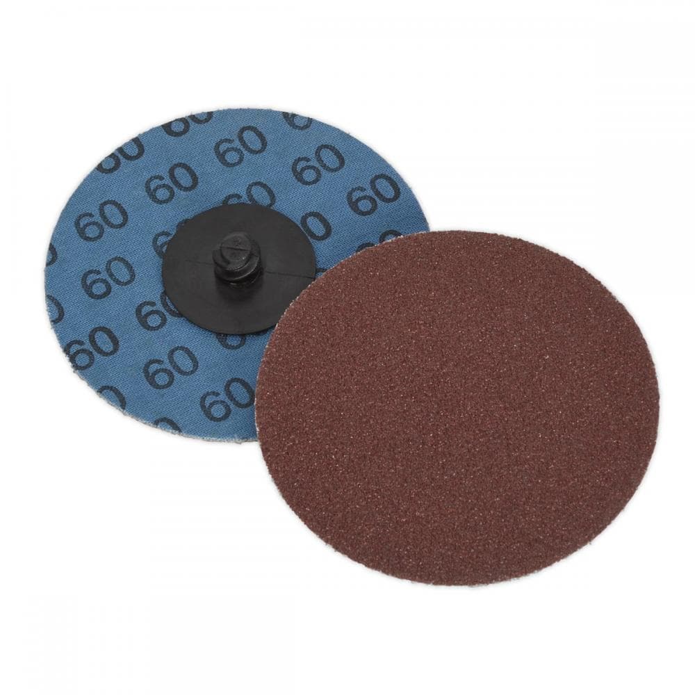 Sealey PTCQC7560 Quick-Change Sanding Disc Ø75Mm 60Grit Pack Of 10