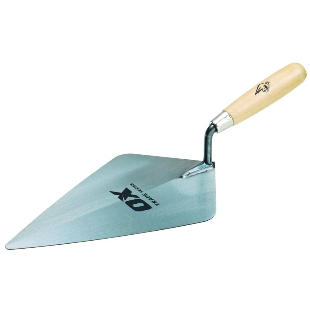 Ox Tools OX-T017428 Ox Trade Brick Trowel London - Wooden Handle 11in / 280Mm EA