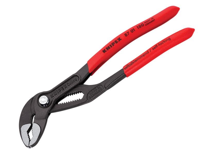 Knipex 87 01 180 SB Cobra® Water Pump Pliers Pvc Grip 180Mm