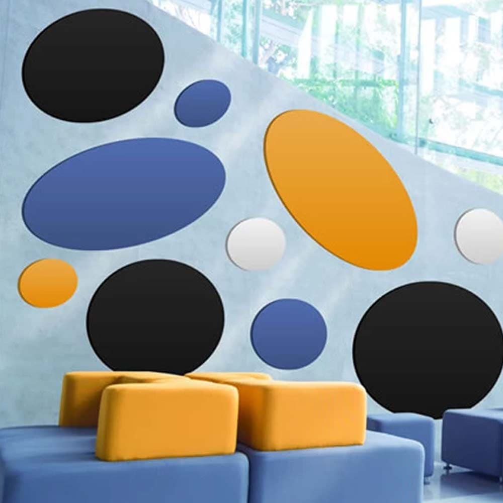 QUIETSORBA Ecopaint Vertical Circle Wall Panel 1200mm x 40mm - Pack of 4 | 2.01m2