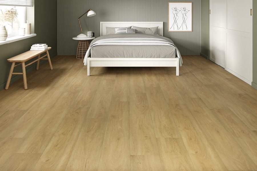 Spectra Luxury Rigid Core Click Vinyl Light Fawn Oak Plank Built-in Underlay