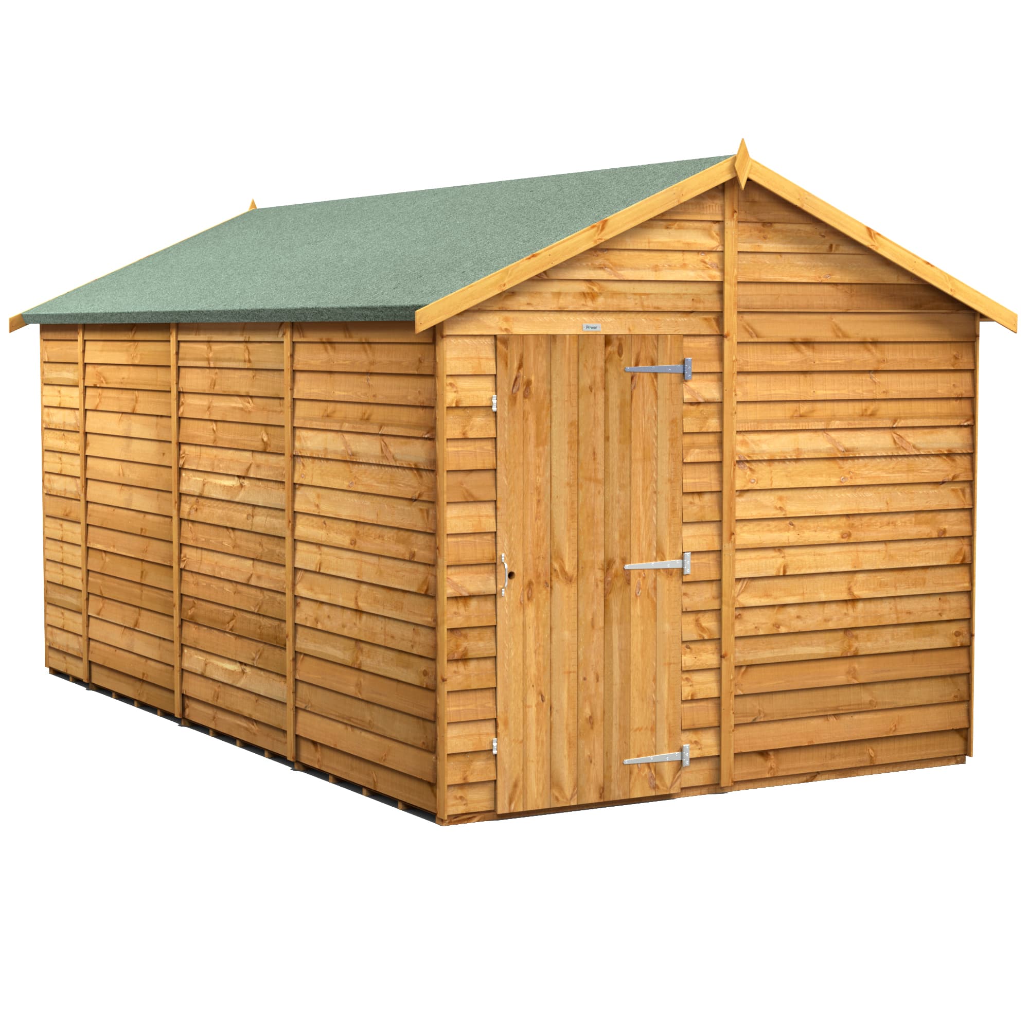 Powersheds 14 x 8 Power Overlap Apex Windowless Shed