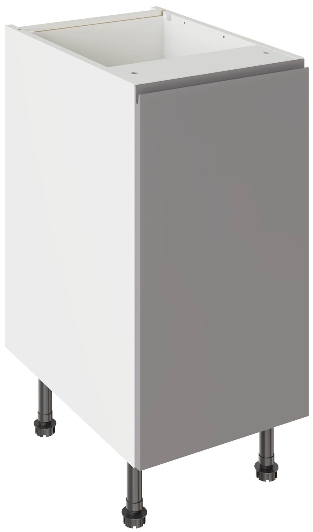Flatpack Base Unit J-pull Ultra Matt Dust Grey 400mm - FKKJ0802
