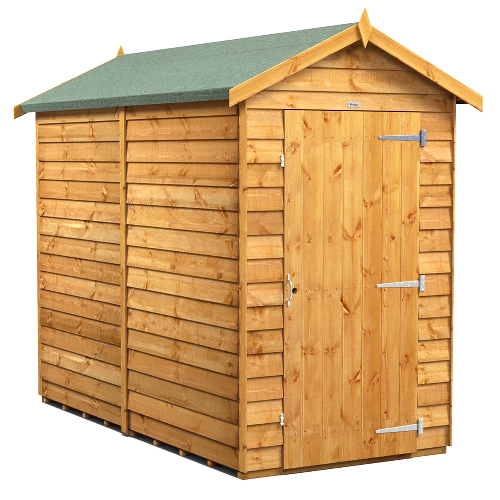 Powersheds 8 x 4 Power Overlap APEX, No Windows