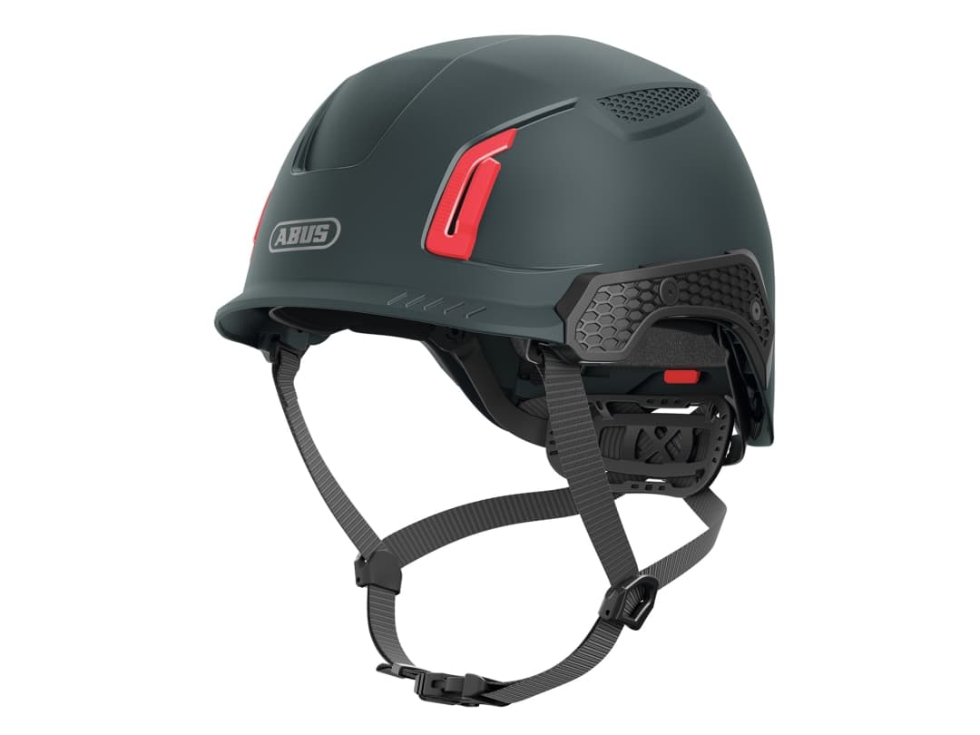 ABUS Mechanical SPECTOR-E Non-vented Safety Helmet TITAN Black 10099774-01