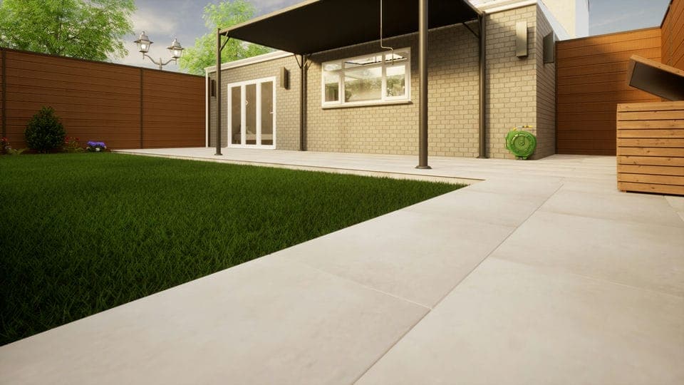 Porcelain Paving - 900mm x 600mm x 20mm Venetian Grey - Pack of 2