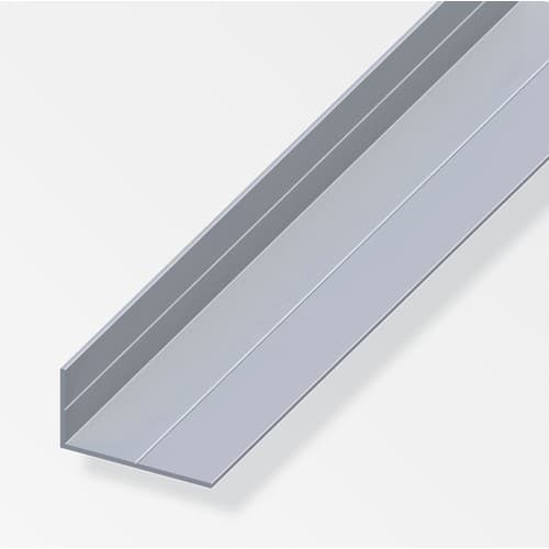 Alfer Aluminium Angle 23.5mm x 43.5mm x 1.5mm x 2.5mtr - Silver