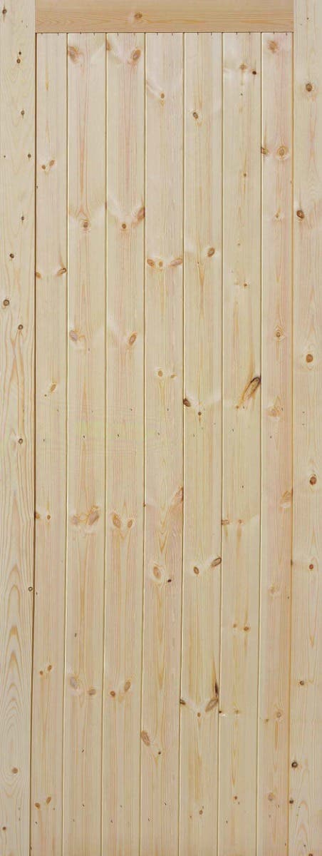 Framed, Ledged and Braced Boarded Door - Unfinished - 44 x 1981 x 686mm