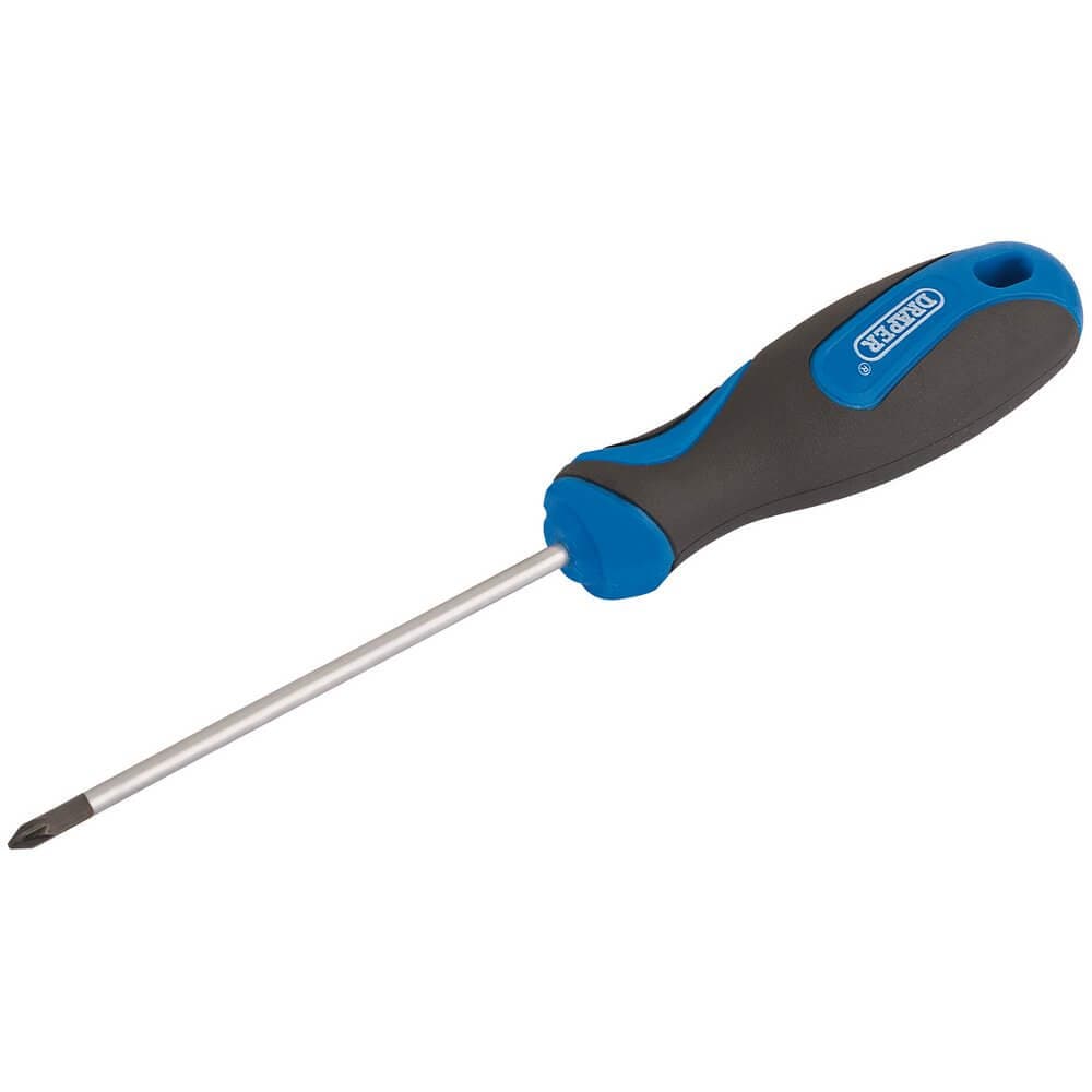 Draper 48925 Soft Grip Pz Type Screwdriver No.0 X 75Mm each