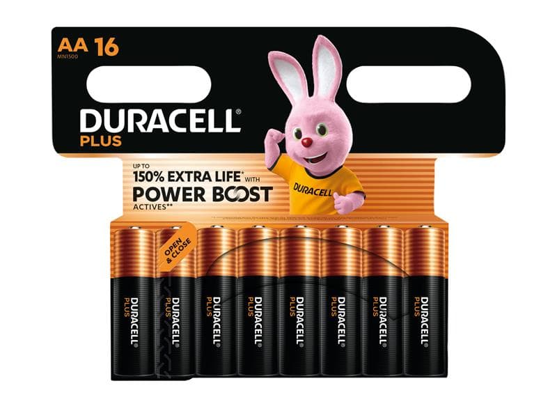 Duracell S30946 Aa Cell Plus With Power Boost Batteries (Pack 16)