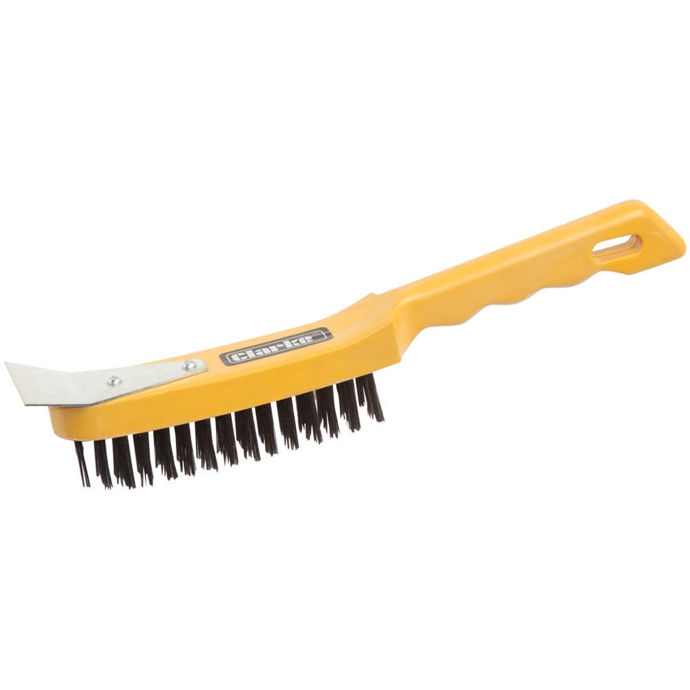 Clarke 1801552 Cht552 5 Row Steel Wire Brush & Scraper