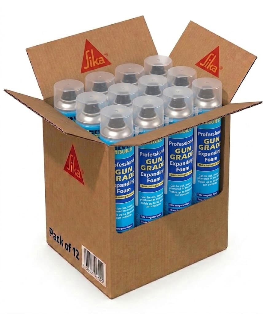 Everbuild Professional Gun Grade Expanding Foam 750 ML Box of 12