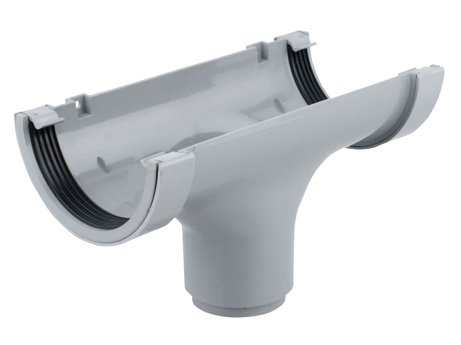 Wavin Osma RoundLine straight running outlet 112mm grey 0T624G