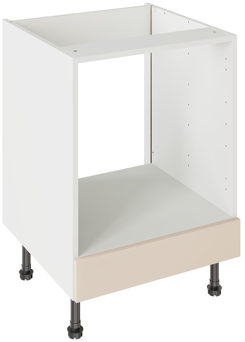 Flatpack Built Under Oven Housing Unit J-PULL Ultra Matt Cashmere 600mm