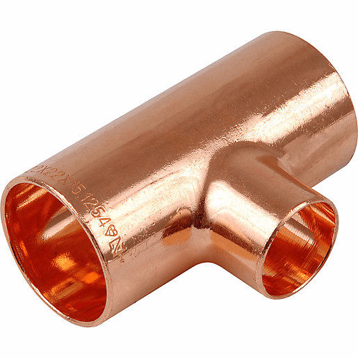 End Feed One End Branch Reducer 28mm x 28mm x 22mm