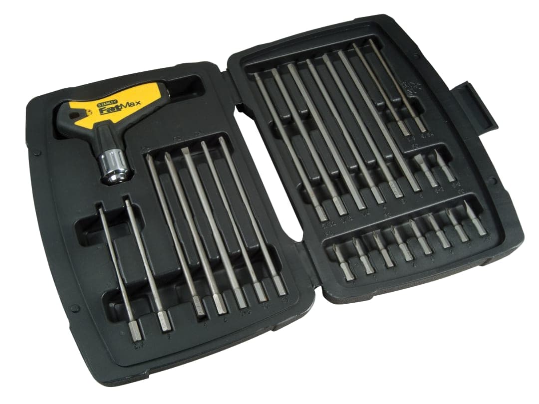 STANLEY® Hand Tools Metric FatMax® T-Handle Ratchet Power Key Set, 27 Piece 0-79-153