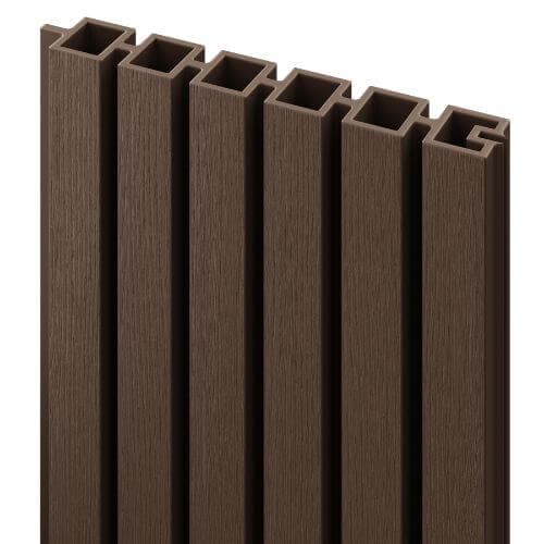 Durapost Urban Slatted Composite Fencing Board - 1830mm Brown - Pack of 2