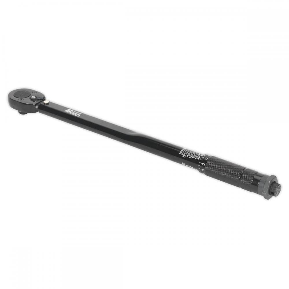 Sealey AK624B Micrometer Torque Wrench 1/2inSq Drive Calibrated Black Series