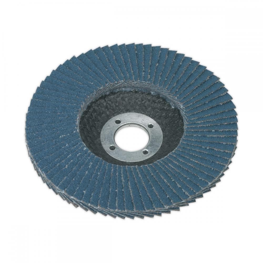 Sealey FD10040 Flap Disc Zirconium Ø100Mm Ø16Mm Bore 40Grit