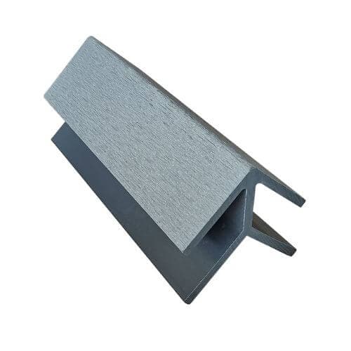 Standard Composite Panel Cladding External Corner - 3.6m x 60mm Grey