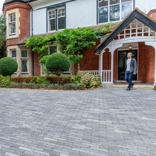 Marshalls Farnley Setts Block Paving Silver Blue Multi 200 x 50mm