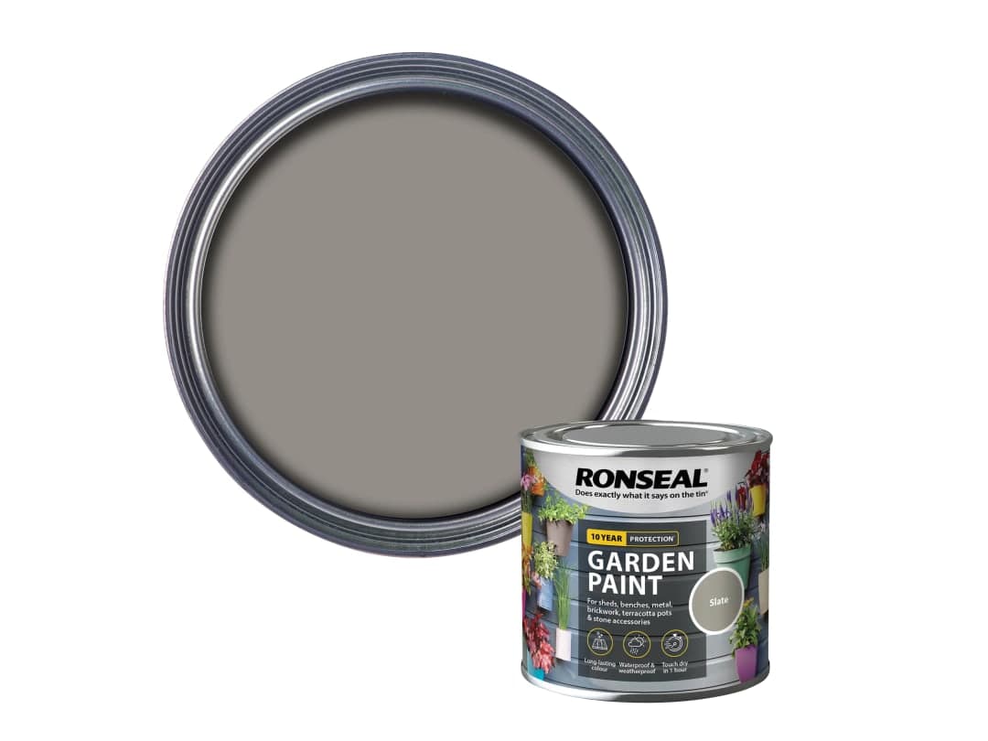 Ronseal Garden Paint Slate 250ml 37384