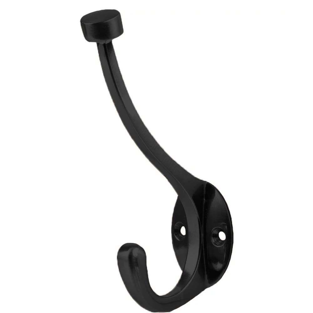 Pill Top Hat & Coat Hook - Matte Black - Wall/Door Mountable - Decohooks