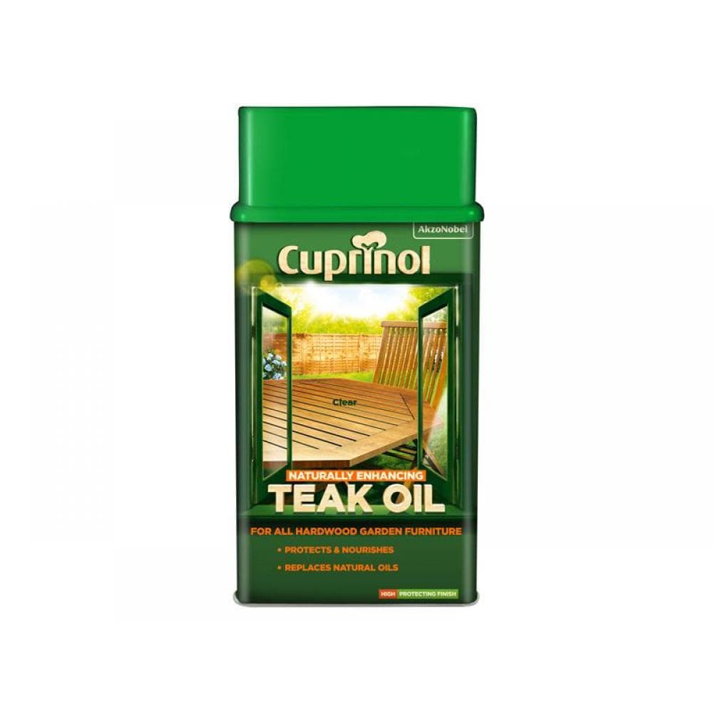 Cuprinol 5212362 Naturally Enhancing Teak Oil Clear 1 Litre